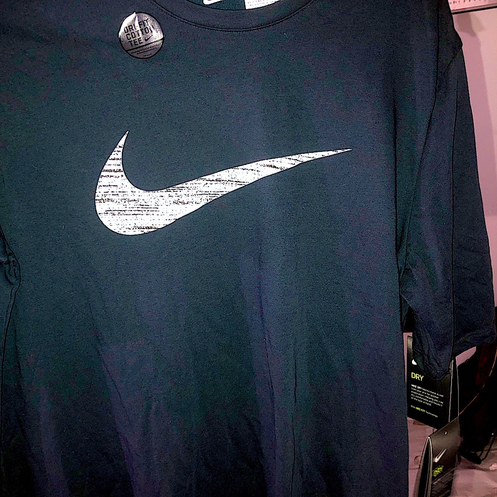 Blue and black nike shirts. Brand new tags on them